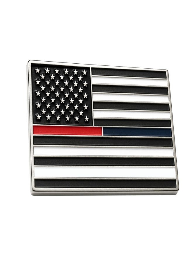 PinMaze Red Blue Thin Line USA American Lapel Pin - Image 1